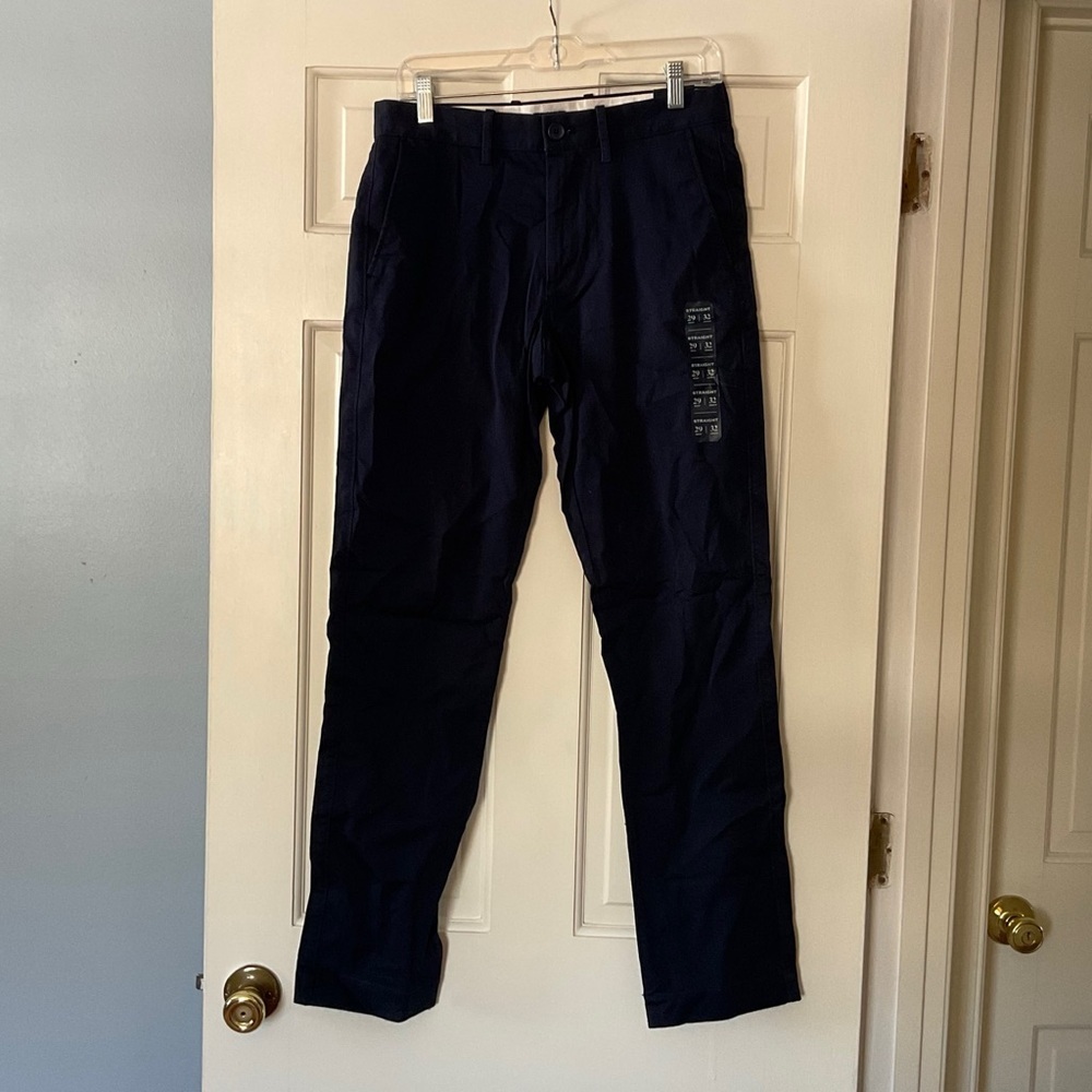 J.Crew Flex Straight Chino Pants Navy Blue Men’s Size 29x32 NWT Office Work